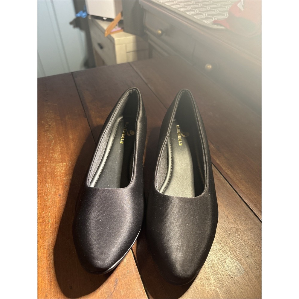 BlueHeels Sz 40 8.5‎ US Black Dress Shoes Woman's